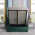 Amelia Plus 5FT Storage Bed - Green Velvet Fabric
